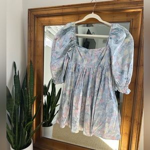 Selkie Monet Puff Mini Dress, Tags Attached!